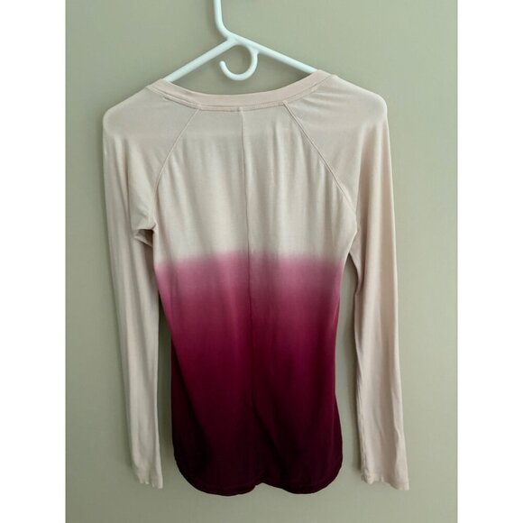 CALIA by Carrie Underwood Flow Everyday Long Sleeve Top in Pink Ombre Size Small - Picture 8 of 11